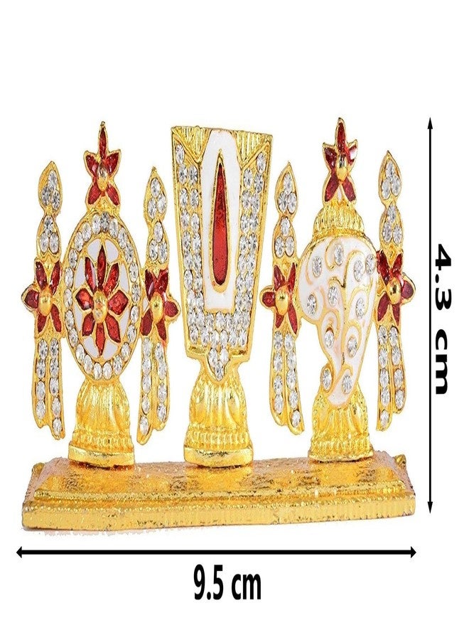 GCT Tirupati Balaji Idol Lord Venkateswara Idol (G-121) Color Metal Statue for Car Dashboard Home Décor Mandir Pooja Murti Temple Puja Office Table Showpiece - Image 2